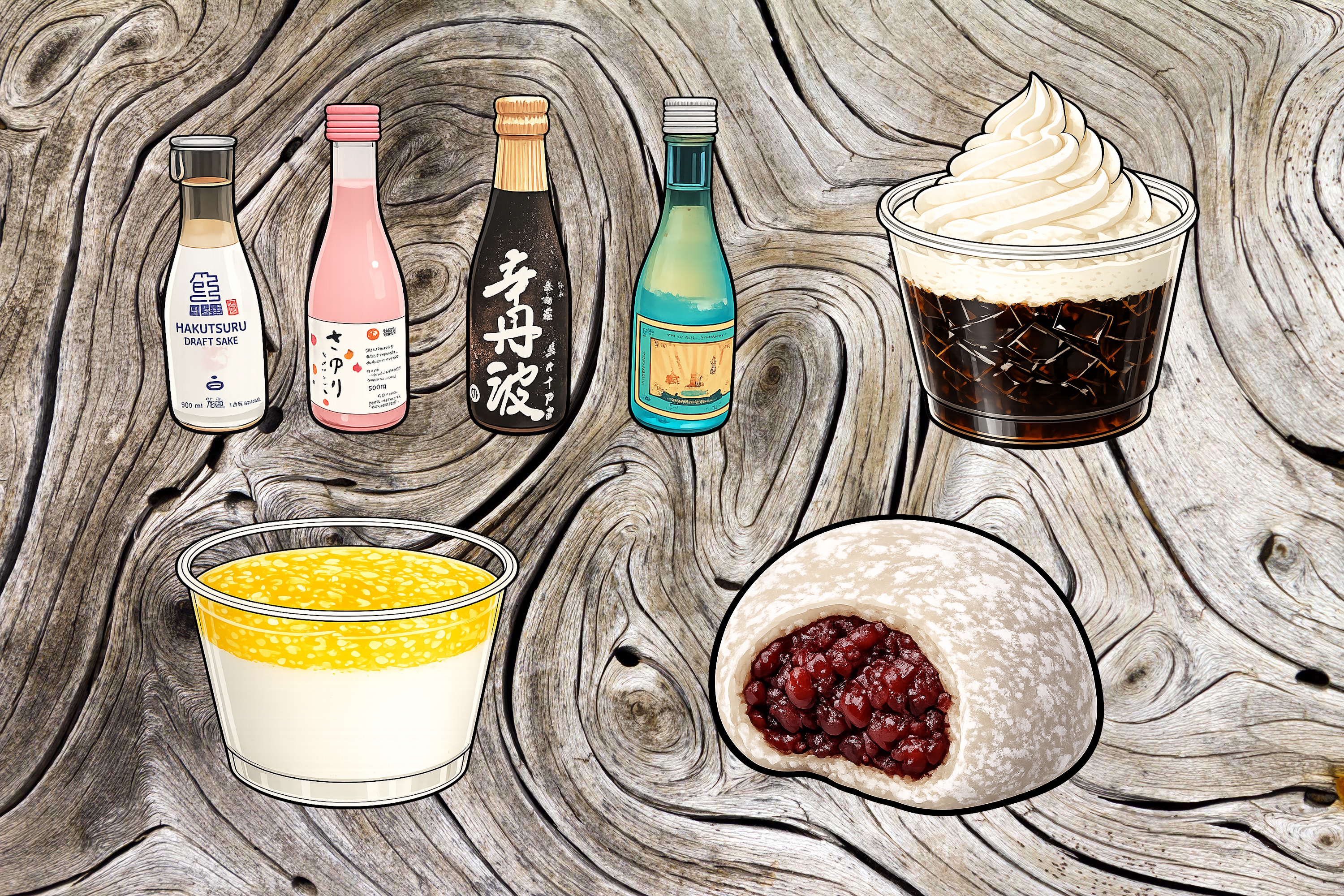 Saké et desserts